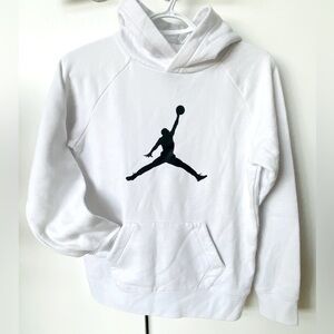 Nike Jordan Boy's Hoodie White